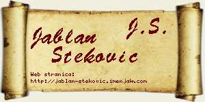 Jablan Steković vizit kartica